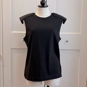 NWT Tibi Shoulder Pad Sleeveless T-shirt Top Muscle Tank size M